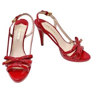 Vintage Prada Red Patent High Heels size 37